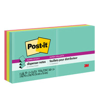 Post-it Super Sticky Pop-up Dispenser Notes - 3" x 3" - Supernova Neons Collection - 540 sheets - 6 Pack-Post-it Super Sticky Notes have 2X the sticking power