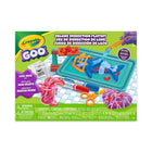Crayola Goo Dissection Playset-Crayola goo dissection playset: includes large playmat, 3 goo powder pouches, 2 molds (robot shark & heart), 1 tool stand, 3d glasses, scissors, 2 storage cans, and 30 mix-ins - everything kids need for hours of creative slime fun.