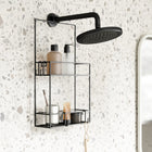 Umbra Cubiko Shower Caddy-Integrated Drainage: Cubiko features integrated drainage ensuring the objects stored inside the caddy dry fast
