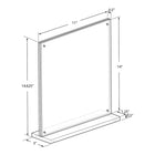 Azar Desktop/Countertop Front Loading Acrylic Card Holder - Clear-Material: Acrylic