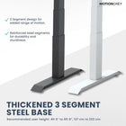 MotionGrey Electric Dual Motor Height Adjustable 120" W Sit-to-Stand Desk - White Frame-Easy Installation - Our Version 2 Powerbox and thickened power cord provides a compact and easy to assemble design. In addition, the MG-4 Memory keypad provides convenience with additional features such as our newly added USB port