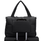 Bugatti Quilted Duffle Bag - Black-Inside zippered pocket