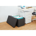 Poppin Box Bench - Dark Grey-Ships flat and sets up in a jiffy so you can start storing right away