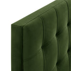Modway Lily Stain-Resistant Performance Velvet Queen Size Headboard - Moss Green-Assembly Required