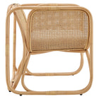 Modway Ellis Natural Rattan Accent Armchair - Natural-Machine Washable Cushion Cover