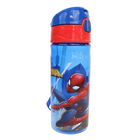 Danawares Marvel Spider-Man Push Water Bottle - 500 ml-Straw folds in to keep it clean