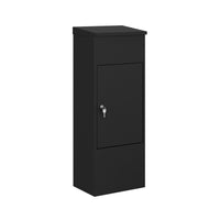Ceha Canada Medium Parcel Drop Box - 16" W x 12" D x 41"  H - Black-SECURE PARCEL STORAGE: CEHA's parcel drop boxes offer a secure solution for outside package deliveries with a robust anti-theft lockable system, preventing unauthorized access and ensuring the safety of your parcels.