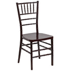 Flash Furniture HERCULES PREMIUM Series Mahogany Resin Stacking Chiavari Chair-1000 lb. Weight Capacity