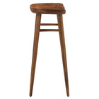 Modway Saville Backless Wood Bar Stools - Walnut - Set of 2-No Assembly Required