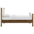 Modway Maven Twin Size Fabric Upholstered Platform Bed - Ivory Walnut-Kiln-Dried Wood