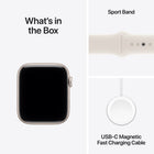 Apple Watch SE 3 - 44 mm - GPS - Starlight Aluminum Case with Starlight Sport Band - M/L-9
