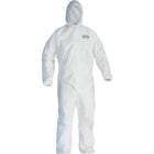 Kimberly-Clark Professional, Kleenguard A40 Coveralls, 3X-Large, White, Microporous - 10 Pack-Colour: White