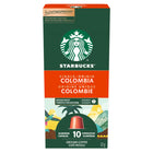 Starbucks By Nespresso Single Origin Colombia - 10 Pack -Colombia Coffee Capsules 