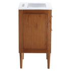 Modway Cassia 24" Bathroom Vanity - Natural/White-Non-Marking Foot Caps