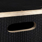 Soozier 3-in-1 Wooden Plyo Box-Wood frame, with non-slip textured surface