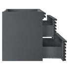 Modway Render 30" Wall-Mount Bathroom Vanity Cabinet - Grey-Sink Basin and Fixtures Not Included