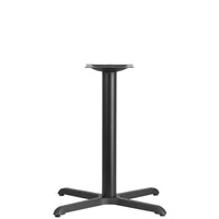 Flash Furniture 30'' x 30'' Cast Iron Restaurant Table X-Base with 3'' Dia. Table Height Column, Black-Restaurant Table Base