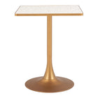 Zuo Spot Bistro Table - Beige/Gold-3 year limited warranty