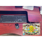 Ashley Productions Smart Poly Computer Mouse Pad - Every Busy Bee is Welcome Here - 6 Pack-Pack of 6 Non-Slip, Fabric Mouse Pads