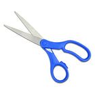The Pencil Grip 8" Scissors - Blue Handle - 6 Pack-Stainless Steel Blades