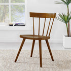 Modway Sutter Wood Dining Side Chair - Walnut-Splayed Wood Legs