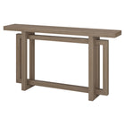 Hudson&Canal Breslow 55"W Console Table - Antiqued Grey Oak-Tabletop features a weight capacity of 50 lbs