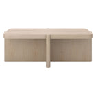 Hudson&Canal Laguna 45" Wide Rectangular Coffee Table - Alder White-Table is made of high-quality materials in a alder white wood-look finish