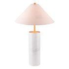 Zuo Ciara Table Lamp - Beige/White-13.8" L x 13.8" W x 21.7" H