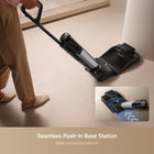 Mova X4 Pro Wet Dry Vacuum- Black-20,000Pa Powerful Suction with Zero Tangle: Tangles are a thing of the past! Thanks to the powerful suction force of 20,000 Pa, wet and dry cleaning is simplified, while the toothed scraper comb professionally pulls out tangled hair. Meanwhile, the comb tooth design enables the scraper to reachdeep into the brush, guaranteeing 100%* tangle-free performance and making cleaning a breeze.