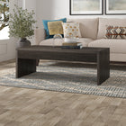 Hudson&Canal Lawrence 48"W Rectangular Coffee Table - Alder Brown-Finished in wood-look alder brown