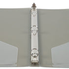 JAM Paper Plastic 0.5" 3-Ring Binder - Smoke Grey-Wide front and back binder panels fully cover standard dividers and sheet protectors. Our 3 metal ring binders have 2 buttons for easy opening and closing, and a convenient pocket on the inside flap.