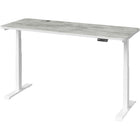 MotionGrey Electric Dual Motor Height Adjustable 165" W Sit-to-Stand Desk - White Frame-MotionGrey Height Adjustable German Electric Dual Motors Sit-to-Stand Computer Home Table and Office Standing Desk - Black Frame with Tabletop (165cmx60cmx2.5cm)