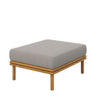 Modway Wren Outdoor Patio Teak Wood Ottoman - Natural/Driftwood-Solid Teak Wood