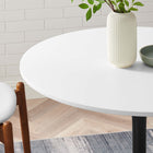 Modway Pursuit 40" Dining Table - White Black-Seats 4