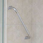 BIOS Living Chrome Grab Bar - 46 cm-The knurled chrome finish increases grip and support