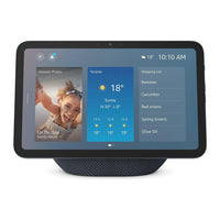 Amazon Echo Show 8  Smart Hub with 8.7" Display includes Alexa+ Early Access - Graphite-Powerfully smart, beautifully built: The redesigned 8.7" smart display features a vibrant HD touchscreen with 15% more viewing area versus Echo Show 8 (2023 release), built-in smart home hub, AZ3 Pro chip for powerful performance, and Omnisense technology for highly personalized experiences