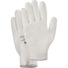 Jomac Canada White Knit Palm Coated Gloves, Size Medium/8, Polyurethane Coated, Hppe Shell, En 388 Level 2 - 6 Pack-Coating Polyurethane