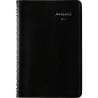 AT-A-GLANCE 2026 Daily Appointment Book - 8" H x 4-7/8" W - Black - English-12 months: January 2026 - December 2026