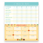 Blueline 2025-2026 Frigobloc Magnetic Calendar - 14" x 13-1/2" - French-Magnetized and reinforced backer
