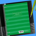 1-Subject Notebook - 10-1/2" H x 8" W - 80 Pages - Assorted Colour-College Ruled Pages: Clean, evenly spaced college ruling supports neat, efficient handwriting—perfect for students and professionals. 