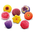 Yellow Door Sensory Play Stones 8-Piece Set - Flowers-Made from a unique stone mix, they are robust enough to be used outdoors and are perfect for mud kitchen play and nature walks.
