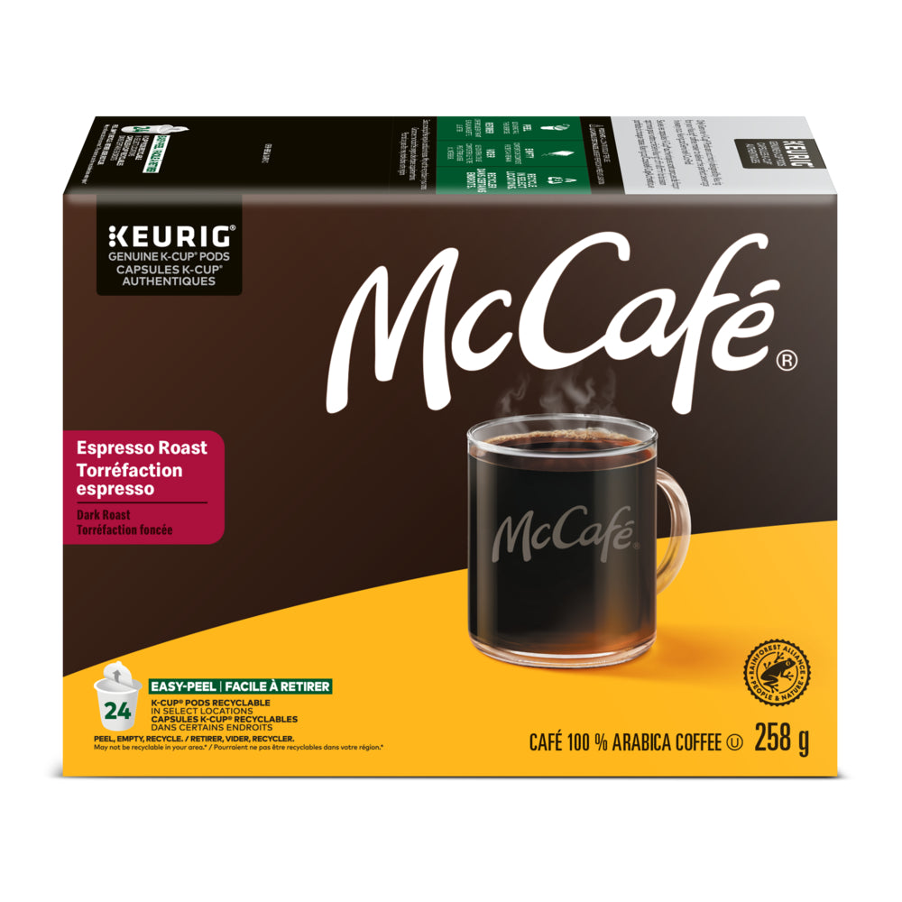 McCafé Premium Espresso Dark Roast - K-Cup Coffee Pods - 24 Pack