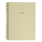 Gry Mattr Spiral Notebook - 6" x 8" - Lined - 80 Sheets - Sage-Cover made from kiwi by-product material