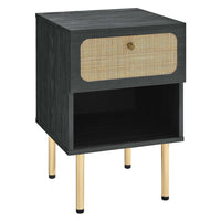 Modway Chaucer Nightstand - Black-Modern Nightstand