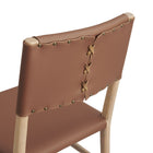 Modway Dover Wood Vegan Leather Dining Side Chairs - Natural - 2 Pack-9