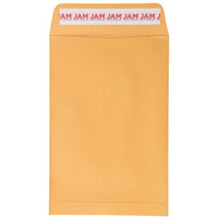 Jam Paper Open End Catalog Recycled Envelopes with Peel and Seal Closure - 6" H x 9" W - Brown Kraft Manila - 100 Pack-Color: Brown Kraft Manila