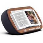 ShoppingAll Lap Desk Beanbag Book Holder Cushion Pillow Stand - Grey-Perfectly Sized for Convenience: Measuring 16.9” x 10.8” x 3.5”, this book stand accommodates various laptops, tablets, and books. Be sure to check the dimensions for device compatibility.