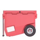 RovR RollR 60 Quart Wheeled Hard Cooler with Tow Handle - Coral-DeepFreeze Dry Bin keeps your wine bottles upright, your fruits fresh and prevents your veggies from getting soggy