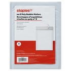 Staples QuickStrip Bubble Roll Lined White Poly Protective Mailer, #0, 6"x 9", 8 Pack-Pack of 8 mailers ensures you have plenty on hand for all your shipping needs