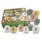 Yellow Door 26-Piece Uppercase Alphabet Pebbles-Tactile pebbles with lots of play and learning value